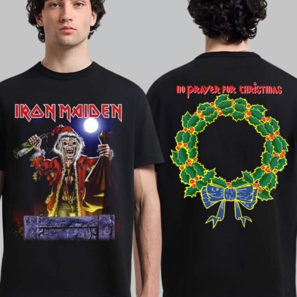 Iron Maiden No Prayer For Christmas 2025 Two Sided T-Shirt 81